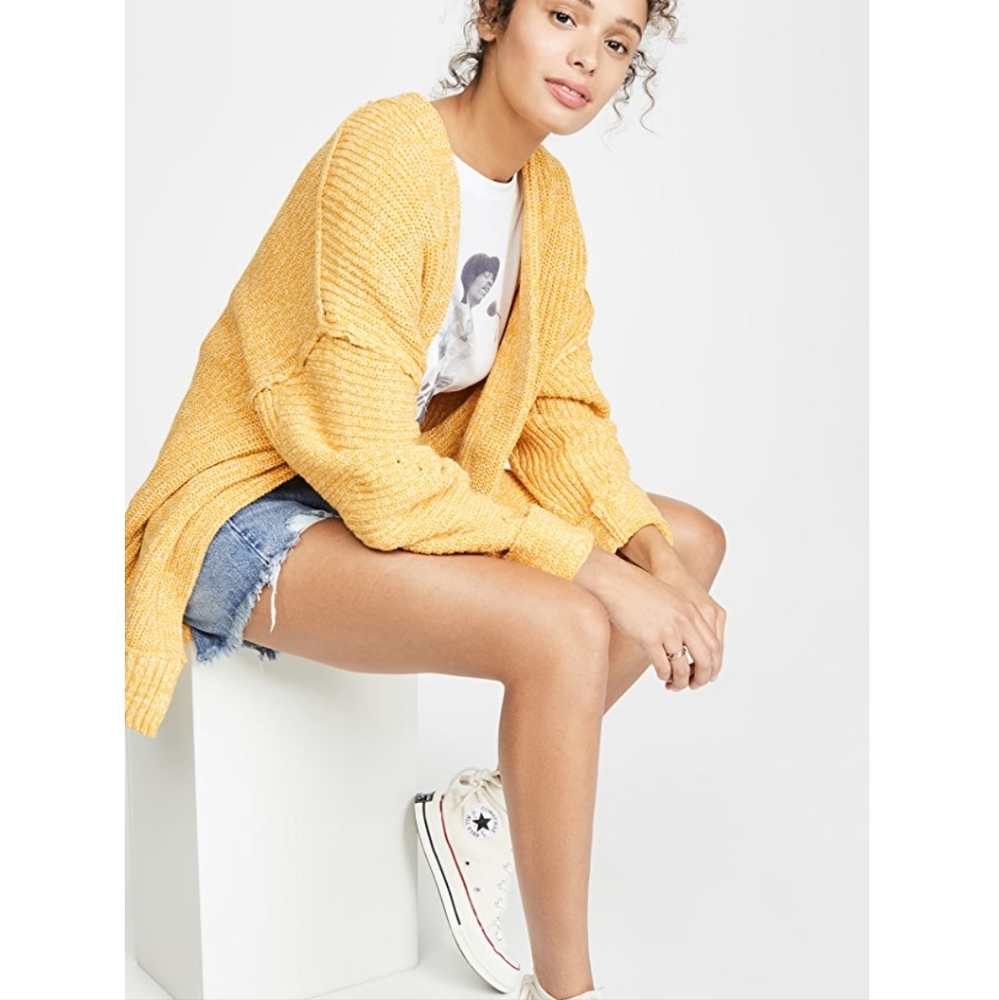 Free People High Hopes cable knit Cardigan sweater